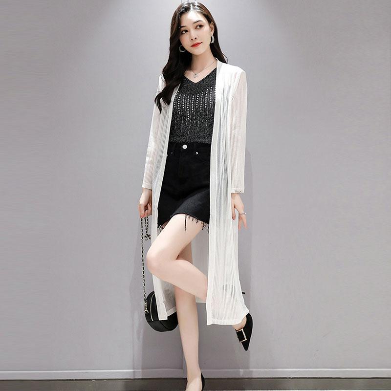 Women's Blouses & Shirts Summer Outfit Super Fairy Western Style Long Over-Knee Sun Shawl Cardigan Slim Thin Section Beach Net Yarn Lace Shi, Black
Women's Blouses & Shirts Summer Outfit Super Fairy Western Style Long Over-Knee Sun Shawl Cardigan Slim Thin Section Beach Net Yarn Lace Shi, Black