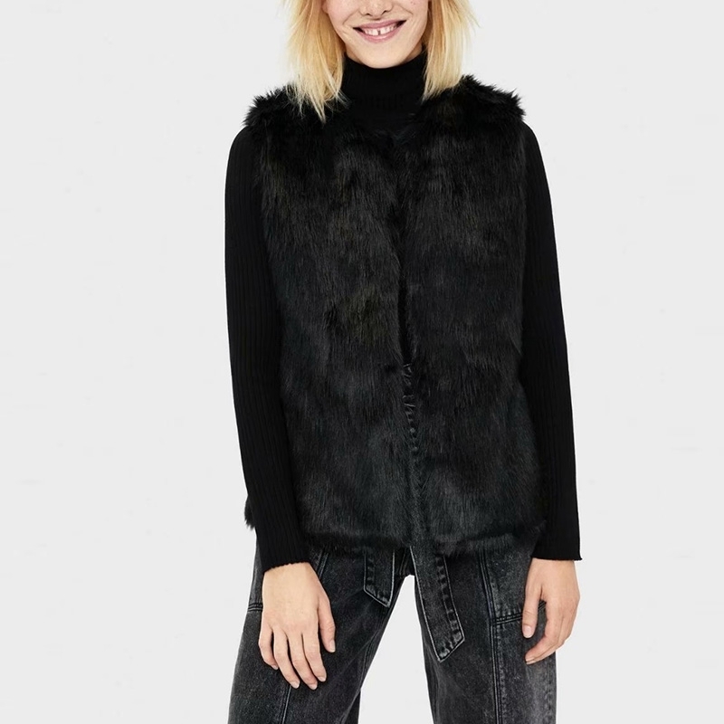 Autumn Winter Faux Fur Waistcoat Fashion Slim Vests Warm Sleeveless Vest Jacket Black XZ2597 210603
Autumn Winter Faux Fur Waistcoat Fashion Slim Vests Warm Sleeveless Vest Jacket Black XZ2597 210603