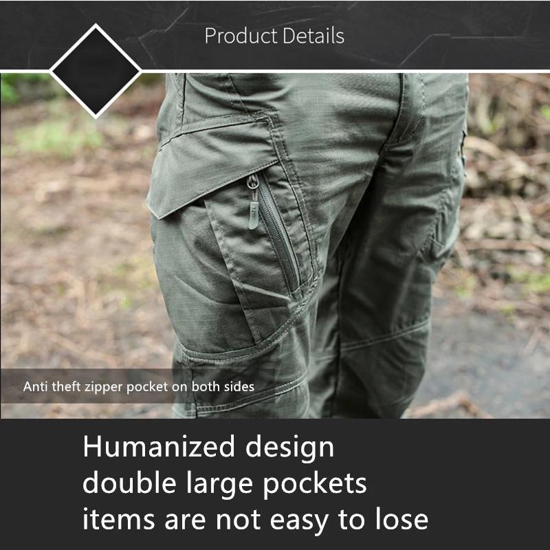 Quick Dry Lightweight Cargo Pants Men Classic Casual Outdoor Hiking Army Tactical Joggers Military Multi-pocket Trousers Men's