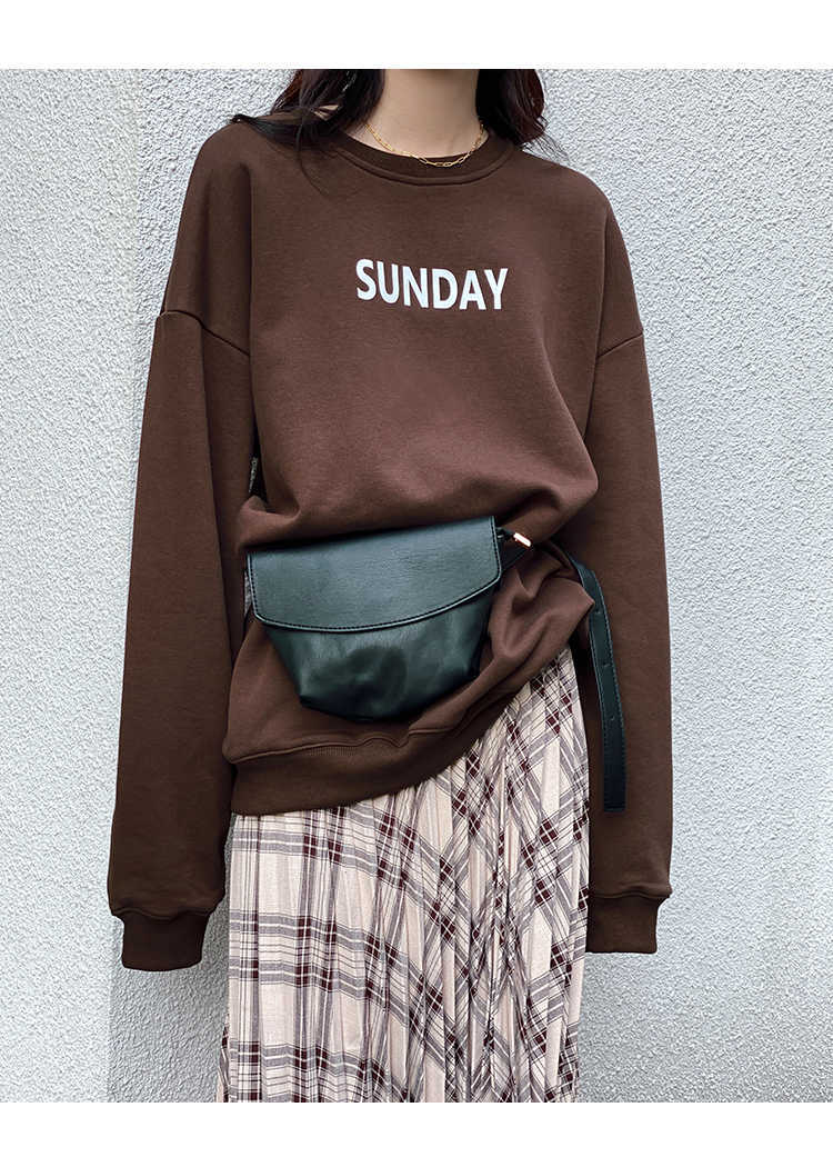 Autumn Ins Japanese Style Outfit Casual Shirt Tops Full Sleeve Regular Length Loose Sweatshirt Cotton CHIC QT203 210609