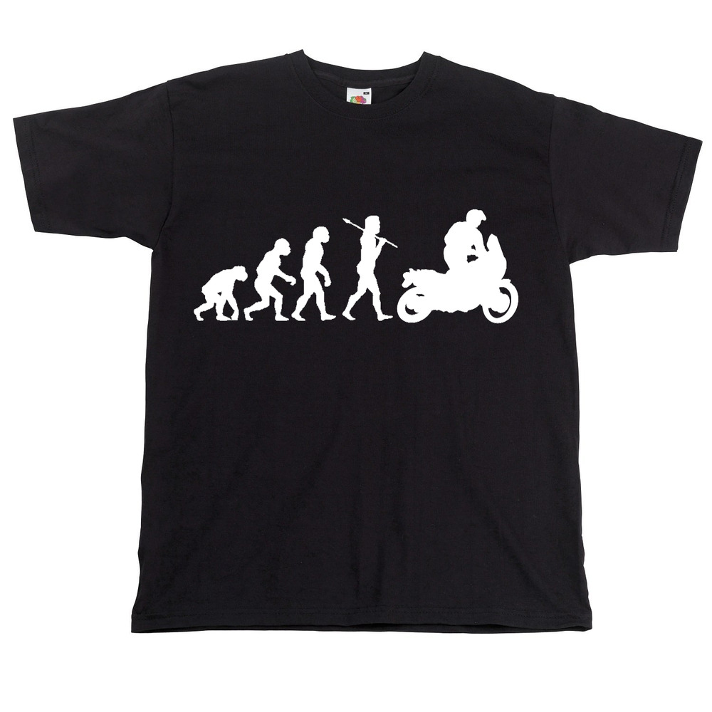 Evolution of Man to Adventure Bike T shirt BMW GS Biker Tshirt Adventure T-shirt