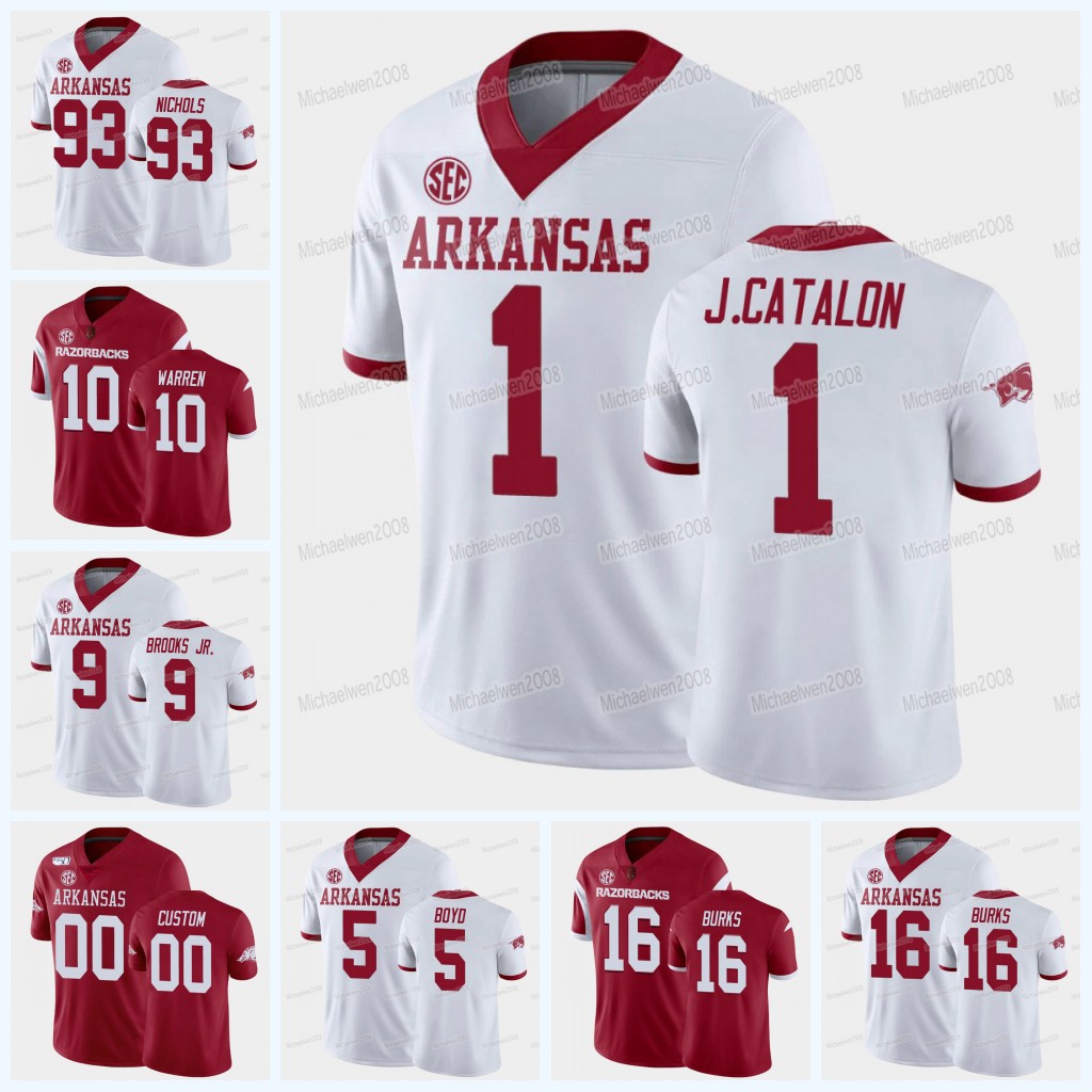NCAA Arkansas Razorbacks College Football Jersey Jalen Catalon Rakeem Boyd Mike Woods Greg Brooks Jr. Treylon Burks Hudson Clark Jack Lindsey Trelon Smith, Youth
NCAA Arkansas Razorbacks College Football Jersey Jalen Catalon Rakeem Boyd Mike Woods Greg Brooks Jr. Treylon Burks Hudson Clark Jack Lindsey Trelon Smith, Youth