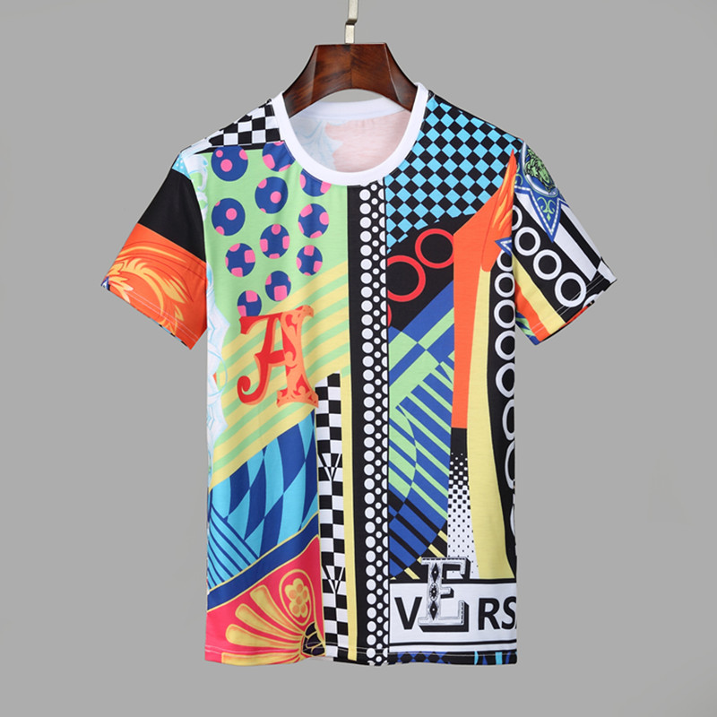 summer t shirt trendy brand slim short-sleeved T-shirt men's digital printing round neck personality fashion half-sleeved, White;black
summer t shirt trendy brand slim short-sleeved T-shirt men's digital printing round neck personality fashion half-sleeved, White;black