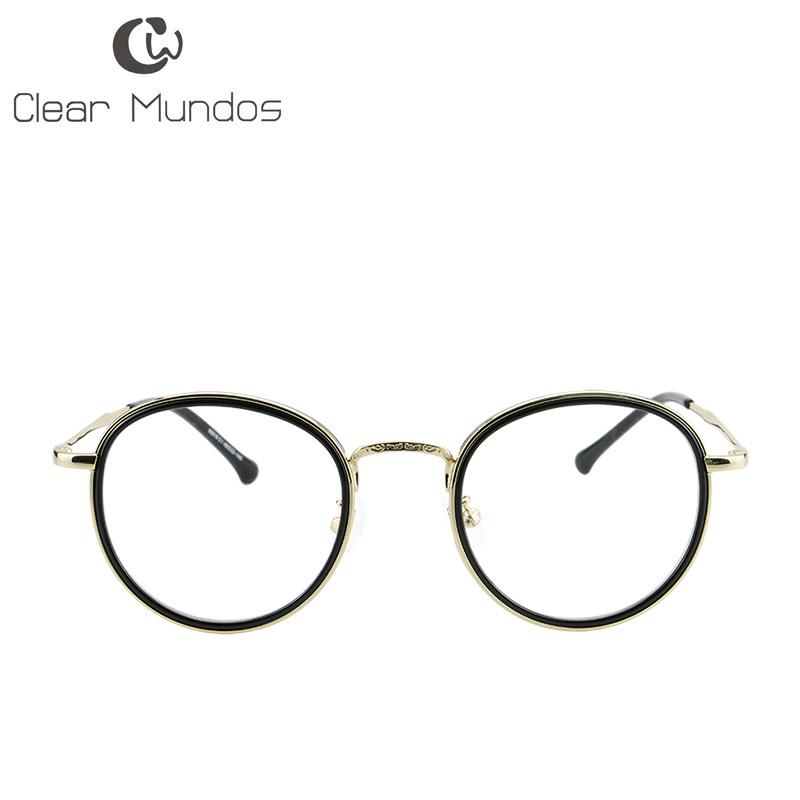 Fashion Sunglasses Frames CLEAR MUNDOS Round Unisex Eyewear Double Layer Rim TR90 Metal Arm Myopia Optics Anti-Blue Ray Rx-able Lens Demi Co
Fashion Sunglasses Frames CLEAR MUNDOS Round Unisex Eyewear Double Layer Rim TR90 Metal Arm Myopia Optics Anti-Blue Ray Rx-able Lens Demi Co