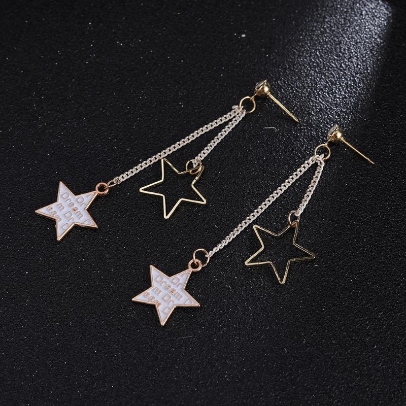 Stud Small Pure And Fresh Fashionable Sweet Fair Lady Long Letter Hollow Star Earring, Golden;silver
Stud Small Pure And Fresh Fashionable Sweet Fair Lady Long Letter Hollow Star Earring, Golden;silver