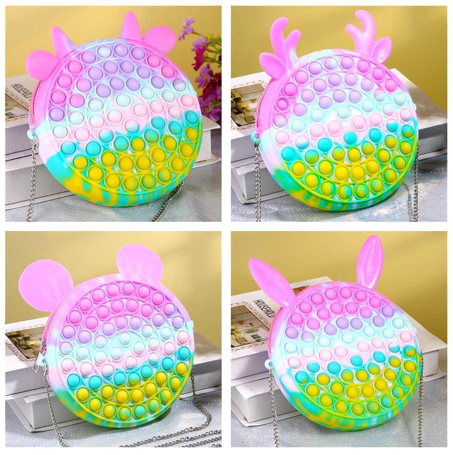Finger toy Rainbow Macaroon Fidget Bubble Chain Bag Purses Kids Boy Girls Novel Cool Design Crossbody Fanny Pack Sensory Puzzle Toys
Finger toy Rainbow Macaroon Fidget Bubble Chain Bag Purses Kids Boy Girls Novel Cool Design Crossbody Fanny Pack Sensory Puzzle Toys