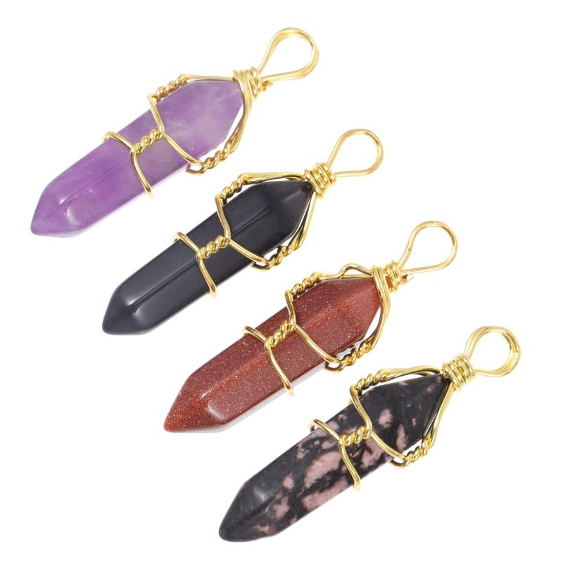 Pendant Necklaces 4pcs Natural Crystal Pendants (Assorted Color)
Pendant Necklaces 4pcs Natural Crystal Pendants (Assorted Color)