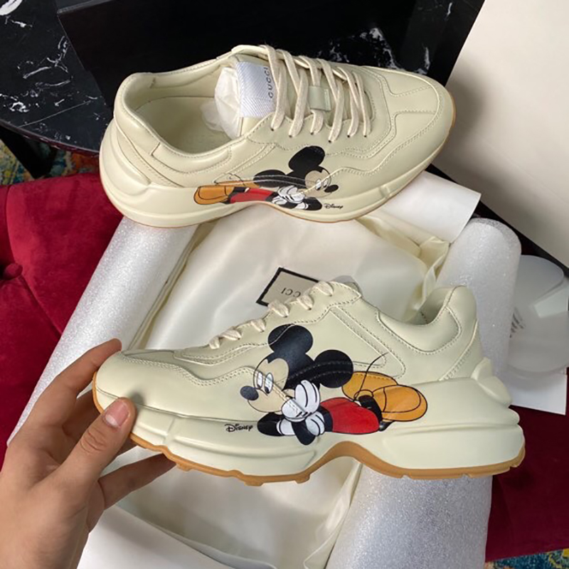 Mens Rhyton Casual Shoes Dad Sneaker Paris Fashion Women Shoe Platform Sports Strawberry Wave Mouth Tiger Web Print NO319, Black
Mens Rhyton Casual Shoes Dad Sneaker Paris Fashion Women Shoe Platform Sports Strawberry Wave Mouth Tiger Web Print NO319, Black