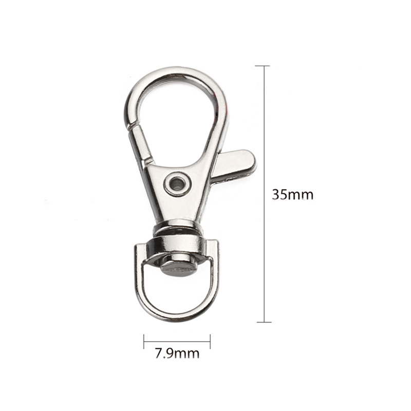 Key Chain Ring Metal Swivel Trigger Apparel Sewing Fabric Lobster Clasp 10 Pcs Outdoor Backpack Bag Parts Snap Hook