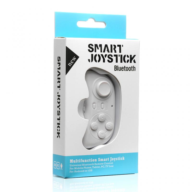 Mini Game Controller Wireless Bluetooth-compatible Smart Joystick GamePad for Smartphone Mobile Phone Android/IOS White