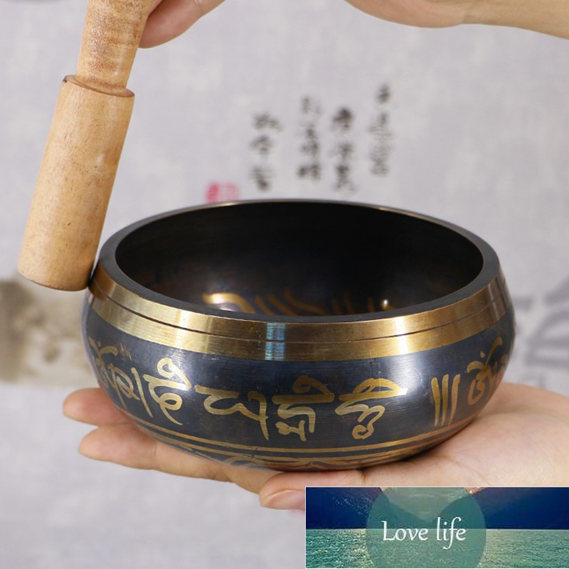 

Nepal handmade Buddha sound bowl sound therapy yoga meditation singing bowl Tibet prayer bowl metal craft home decor ornaments