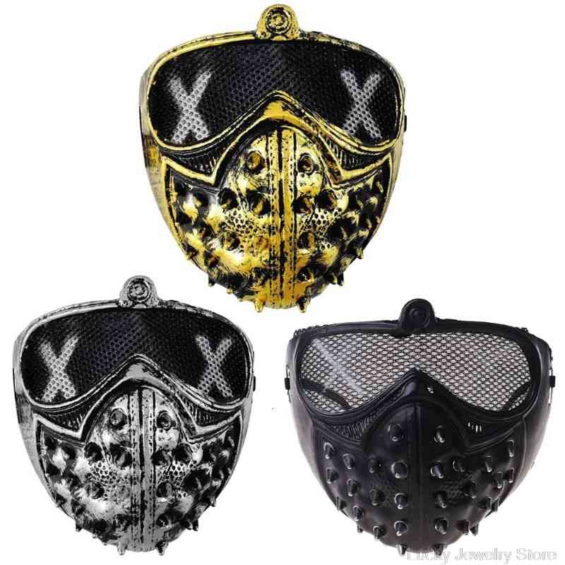 Halloween Punk Devil Anime Half Mask Plastic Rivets Metallic Color Ghost Masquerade Death Cosplay Costume Party Props M10 21
Halloween Punk Devil Anime Half Mask Plastic Rivets Metallic Color Ghost Masquerade Death Cosplay Costume Party Props M10 21