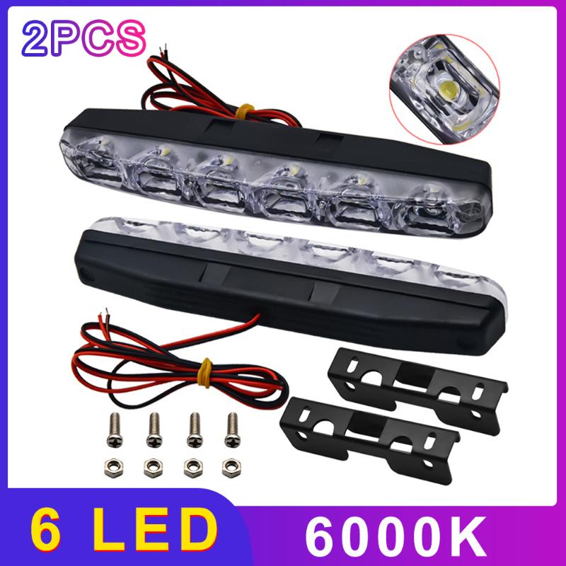 Car Headlights LED Running Lights 2pcs 6 LEDs DC 12V 6000K Automobile Light Source Styling Waterproof
Car Headlights LED Running Lights 2pcs 6 LEDs DC 12V 6000K Automobile Light Source Styling Waterproof