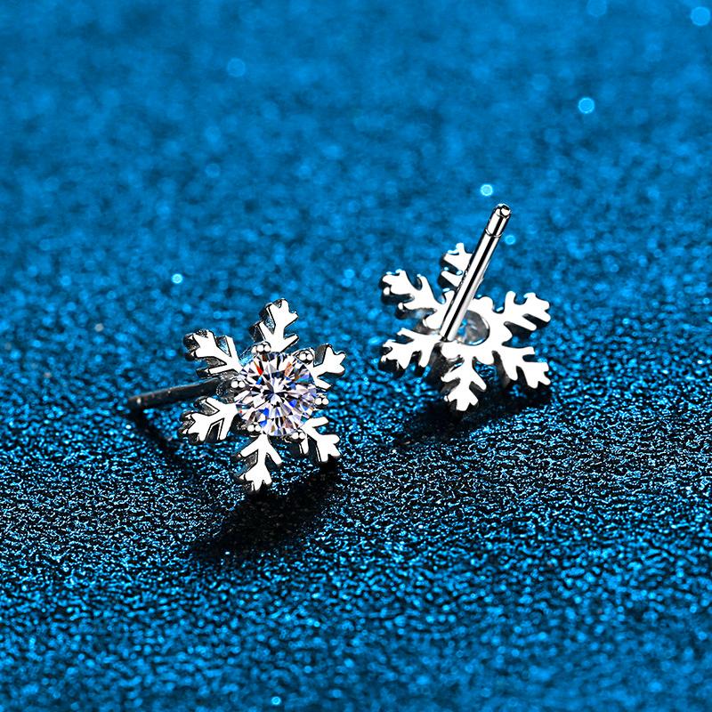 Stud Sterling Silver Moissanite Earrings Snowflake Round Brilliant Diamond Ear Studs For Girls Birthday Christmas Gifts, Golden;silver
Stud Sterling Silver Moissanite Earrings Snowflake Round Brilliant Diamond Ear Studs For Girls Birthday Christmas Gifts, Golden;silver