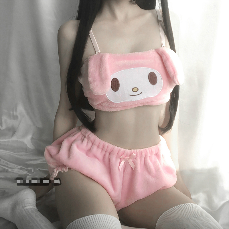 Sexy ingerie Anime Cospay Costumes Pink and White Tube Top and Panties Set Kwaii DDG ong Ear Doggy Bra and Boomers
Sexy ingerie Anime Cospay Costumes Pink and White Tube Top and Panties Set Kwaii DDG ong Ear Doggy Bra and Boomers