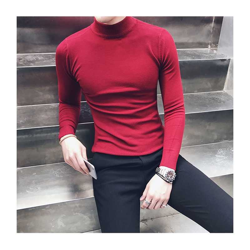 Personalized men sweater regular long sleeve round neck customize advertising sweater A832 male round V neck wine red blue 211018