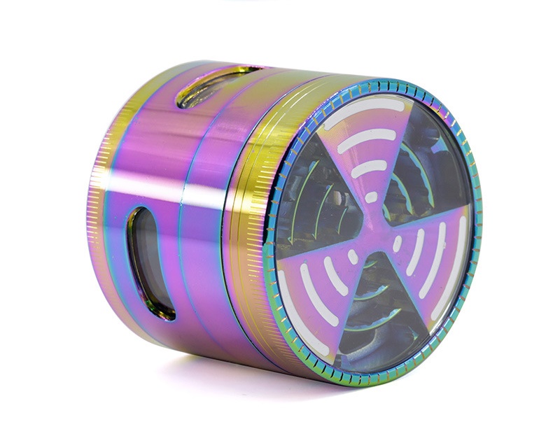 Smoking Grinders Accessories Tools Rainbow Color 63mm 4 Parts Zinc Alloy Windows On Side Signal Shape Teeth Tobacco Crusher Herb Grinder Slicer 
Smoking Grinders Accessories Tools Rainbow Color 63mm 4 Parts Zinc Alloy Windows On Side Signal Shape Teeth Tobacco Crusher Herb Grinder Slicer