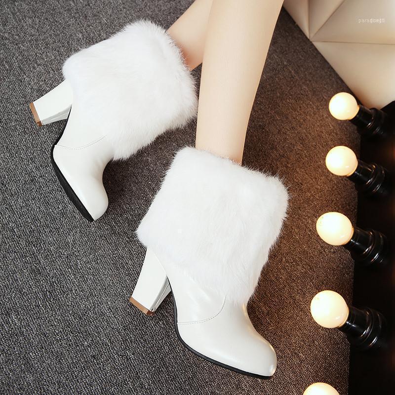 Boots YMECHIC 2021 Fashion Fur High Heel White Black Pink Wedding Party Shoes Block Heels Ladies Ankle Winter Plus Size1
Boots YMECHIC 2021 Fashion Fur High Heel White Black Pink Wedding Party Shoes Block Heels Ladies Ankle Winter Plus Size1