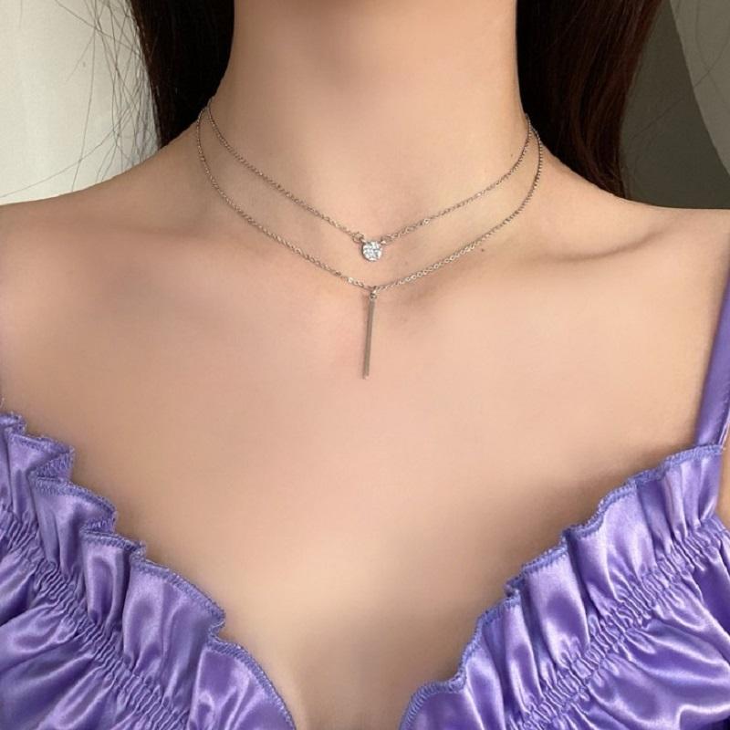 Pendant Necklaces Japan And South Korea Personality Cold Design Sense Double Neck Chain Fashion One Word Creative Web Celebrity Set Diamon
Pendant Necklaces Japan And South Korea Personality Cold Design Sense Double Neck Chain Fashion One Word Creative Web Celebrity Set Diamon