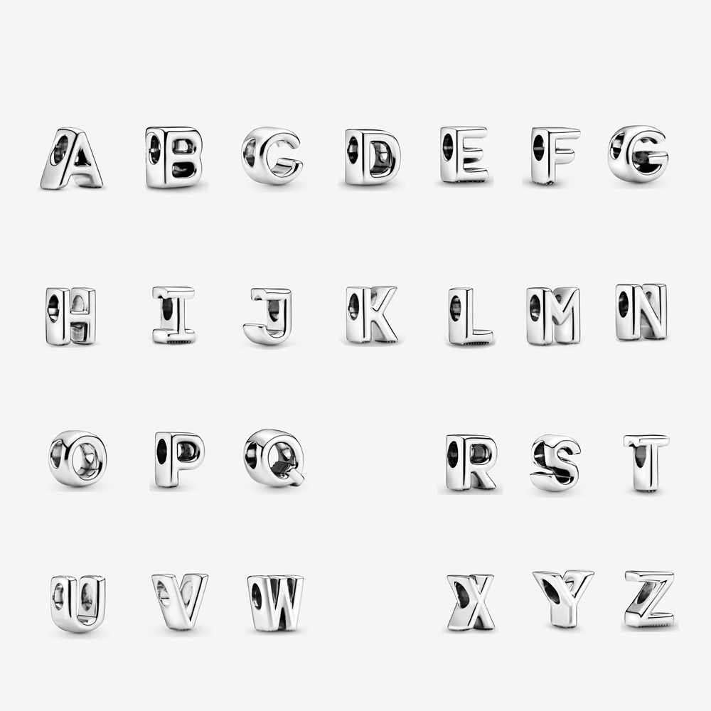 Womens Letter Beaded 925 Silver Personality Fashion Design Beads Fit Original Pandora Bracelets Female A-Z 797479 Ladies Birthday Gift With Box
Womens Letter Beaded 925 Silver Personality Fashion Design Beads Fit Original Pandora Bracelets Female A-Z 797479 Ladies Birthday Gift With Box