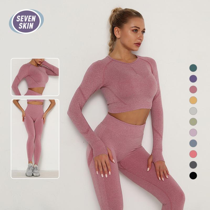 Women 2pcs Seamless Yoga Set Gym Sport Suits Workout Clothing Long Sleeve Top High Waist Leggings Fitness Sports Wear Outfit
Women 2pcs Seamless Yoga Set Gym Sport Suits Workout Clothing Long Sleeve Top High Waist Leggings Fitness Sports Wear Outfit