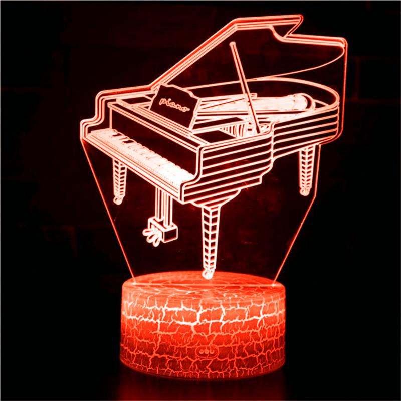 Night Lights 3D Piano Light Model Statue Commemorative Gift Decoration Ornament Toy Music Lover Table Lamp LED USB Atmosphere
Night Lights 3D Piano Light Model Statue Commemorative Gift Decoration Ornament Toy Music Lover Table Lamp LED USB Atmosphere