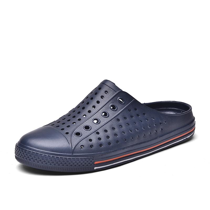 Slippers Men Summer Shoes Casual Slip-on Sandals Hollow Design Man Plastic Beach Breathable Light, Black
Slippers Men Summer Shoes Casual Slip-on Sandals Hollow Design Man Plastic Beach Breathable Light, Black