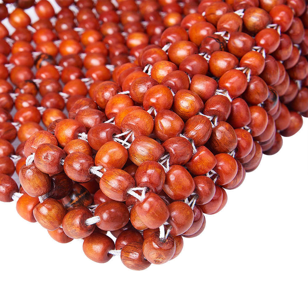 Natural Wooden Beaded Car Taxi Front Cover Bead Chair Sofa Seat Mat Massage