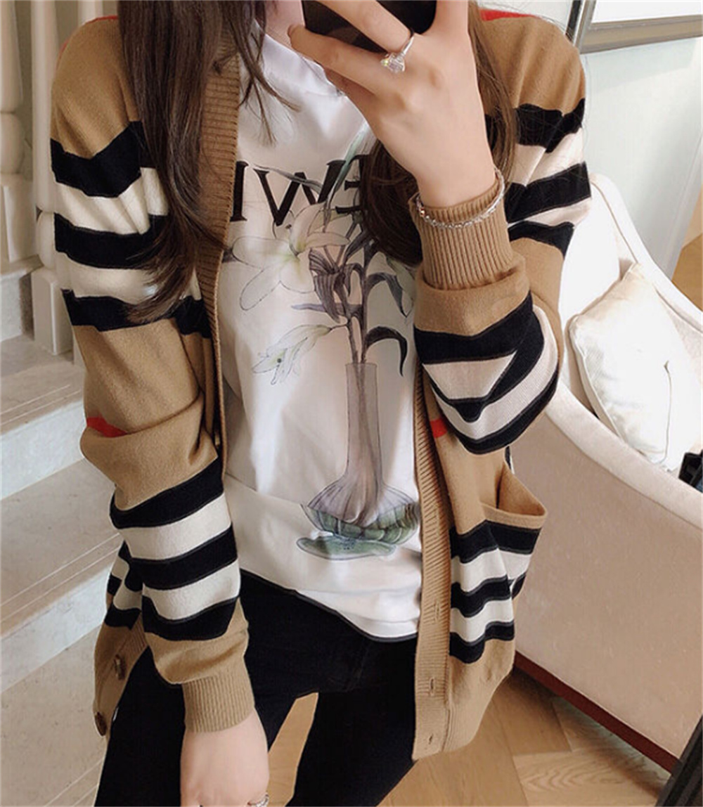 Brand Women's Sweater Kmits Tees womens jacket cashmere cardigan mid-length knitted jackets V-neck loose striped sweatershirts thin ladies trench coat Size S-4XL, Khaki
Brand Women's Sweater Kmits Tees womens jacket cashmere cardigan mid-length knitted jackets V-neck loose striped sweatershirts thin ladies trench coat Size S-4XL, Khaki
