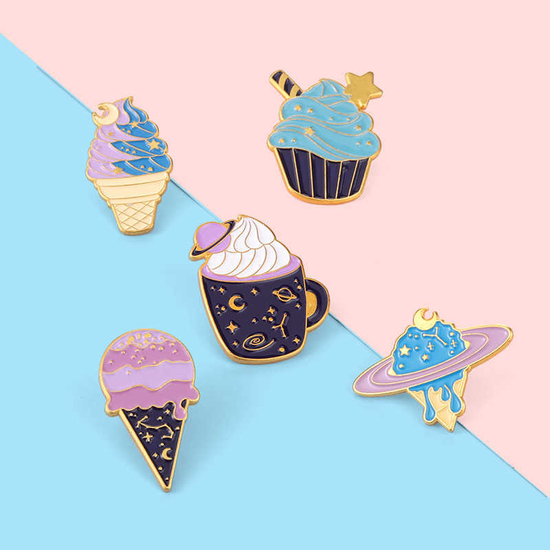 Cute ice cream cup alloy Brooch creative cartoon cone shape baking paint pin clothing accessories
Cute ice cream cup alloy Brooch creative cartoon cone shape baking paint pin clothing accessories