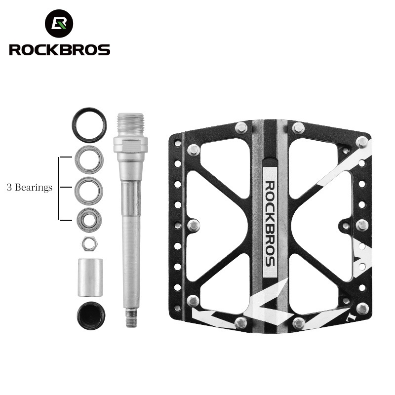 ROCKBROS 3 Bearings Bike Pedal Bicycle MTB Road Bikes BMX Ultralight Durable Parts For Brompton
