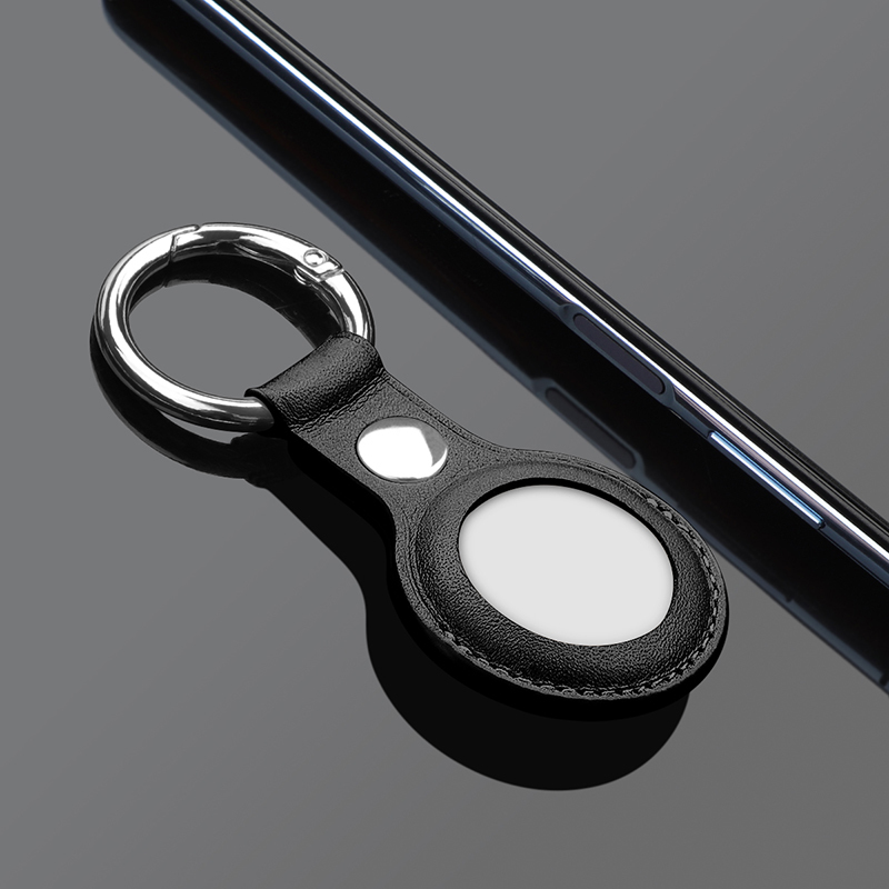 4 colors Protective Cover Location Tracker Silicone Case With Buckle For AirTags Tracker Metal Ring Anti-lost Accessories