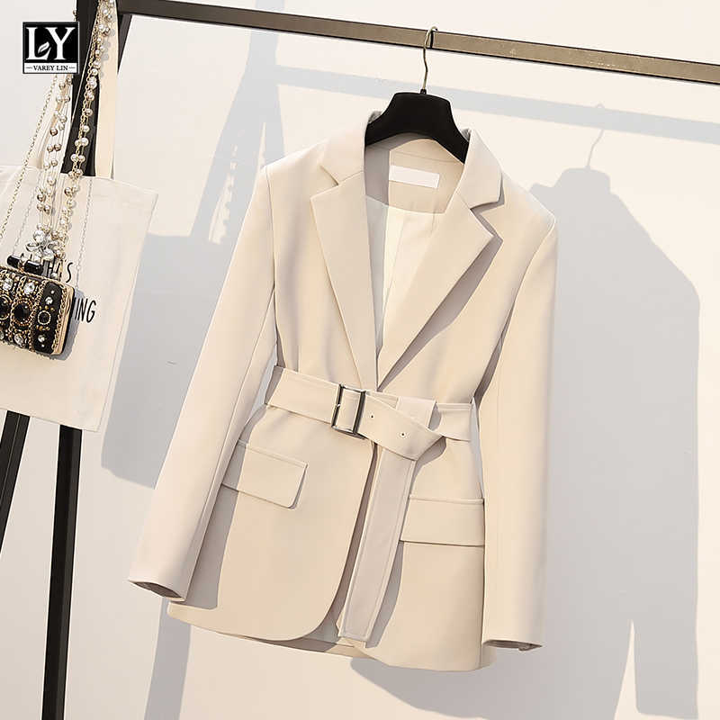 LY VAREY LIN Spring Autumn Women Elegant Slim Blazer Jacket Fashion One Button Solid Color Office Lady Suit Coat with Belt 210526, Creamy-white
LY VAREY LIN Spring Autumn Women Elegant Slim Blazer Jacket Fashion One Button Solid Color Office Lady Suit Coat with Belt 210526, Creamy-white