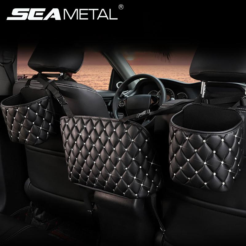 Car Organizer Bling Storage Mesh Bag Auto Seat Back Handbag Holder For Girl Women PU Leather Container Accessory
Car Organizer Bling Storage Mesh Bag Auto Seat Back Handbag Holder For Girl Women PU Leather Container Accessory