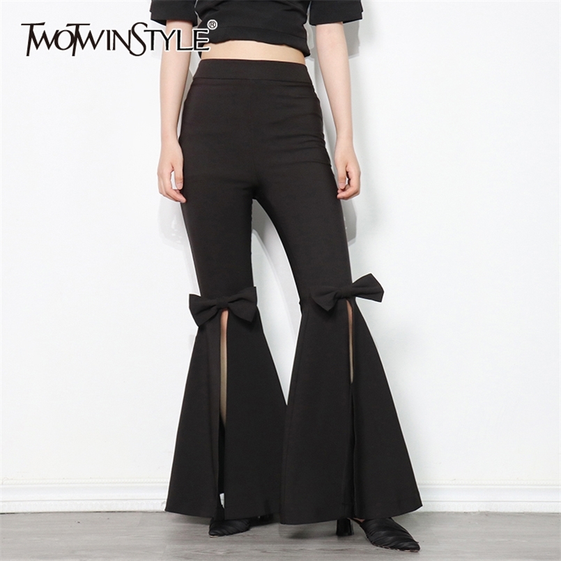 Black Patchwork Bowknot Pants For Women High Waist Slim Casual Flare Trouser Female Fashion Clothes Spring 210521, White
Black Patchwork Bowknot Pants For Women High Waist Slim Casual Flare Trouser Female Fashion Clothes Spring 210521, White