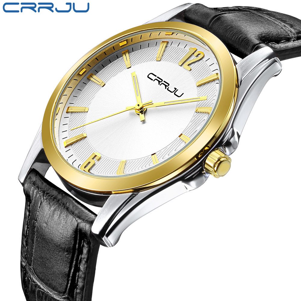 CRRJU Mens Watches Top Brand Luxury Ultra Slim Display Quartz Clock Male Business Black Leather Band Watches Relogio Masculino 210517, Brown silver
CRRJU Mens Watches Top Brand Luxury Ultra Slim Display Quartz Clock Male Business Black Leather Band Watches Relogio Masculino 210517, Brown silver