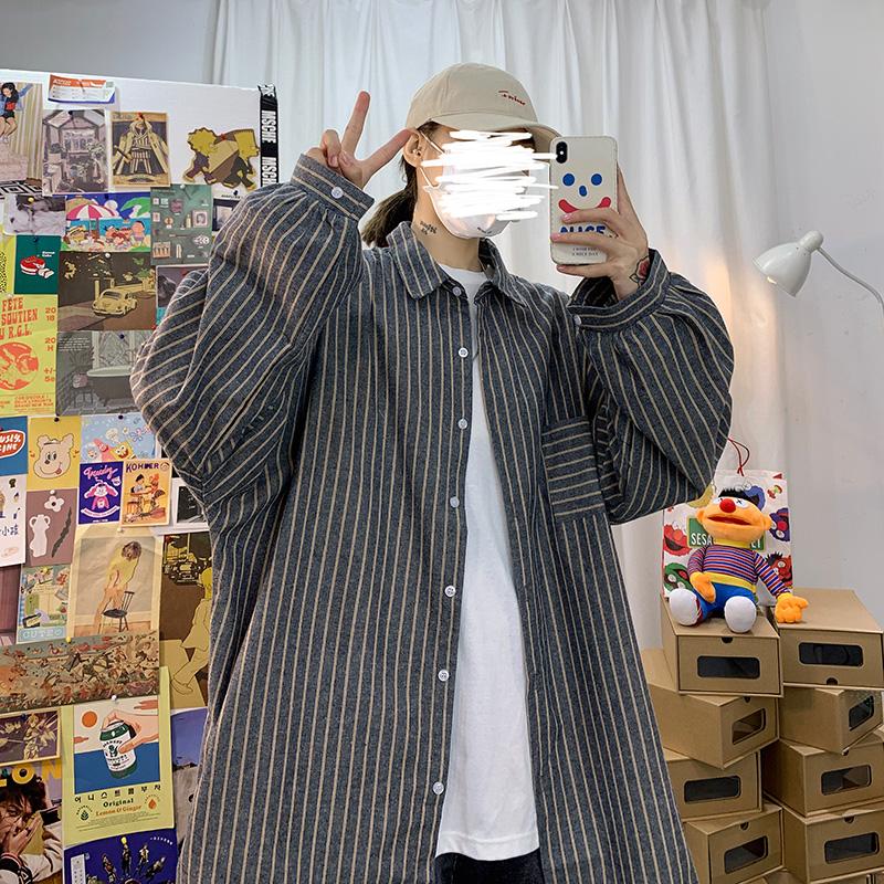 Women's Blouses & Shirts Womens Striped Long Sleeve Shirt For 2021 Korean Fashion Clothing Ladies Loose Button Up And Tops Oversized Streetw, Gray
Women's Blouses & Shirts Womens Striped Long Sleeve Shirt For 2021 Korean Fashion Clothing Ladies Loose Button Up And Tops Oversized Streetw, Gray