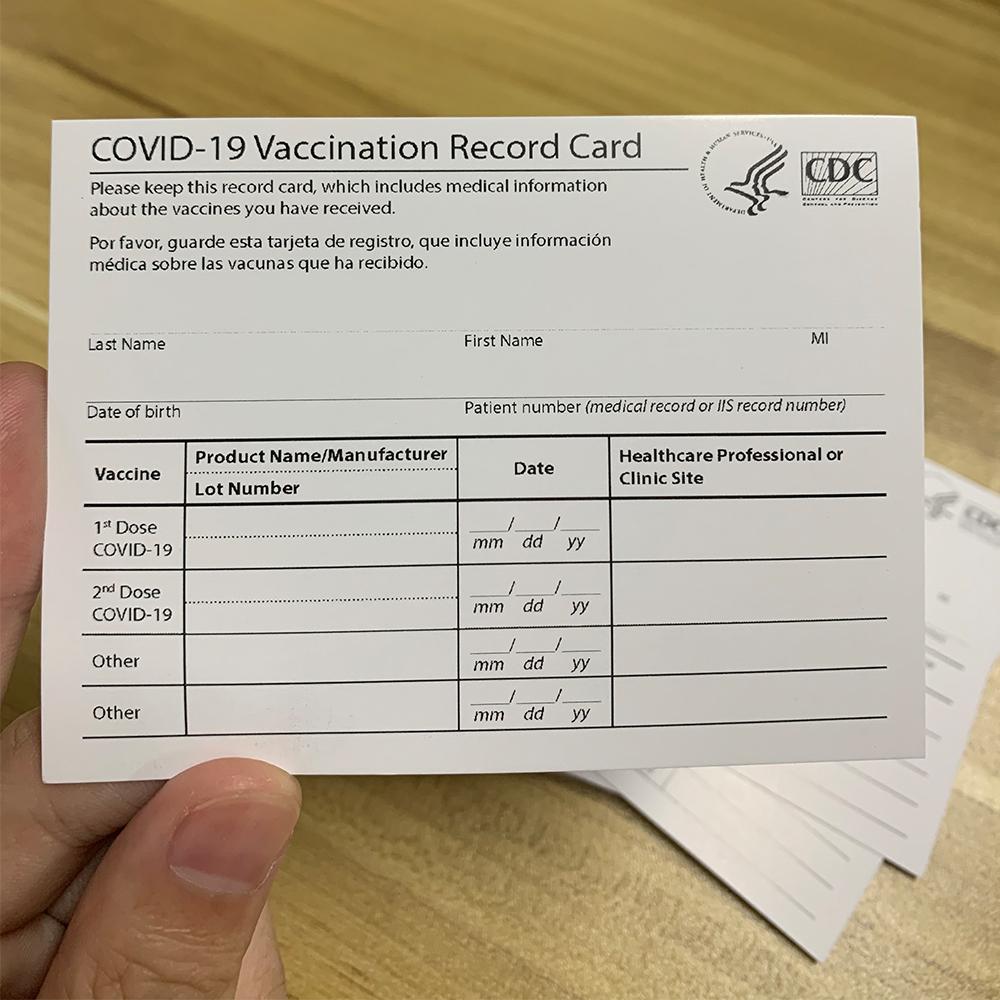 100pcs CDC Paper Products Vaccination Card 4*3"(10*7.6cm) Waterproof Protector Transparent PVC Sleeve Holder Bags Office and School Sup
100pcs CDC Paper Products Vaccination Card 4*3"(10*7.6cm) Waterproof Protector Transparent PVC Sleeve Holder Bags Office and School Sup