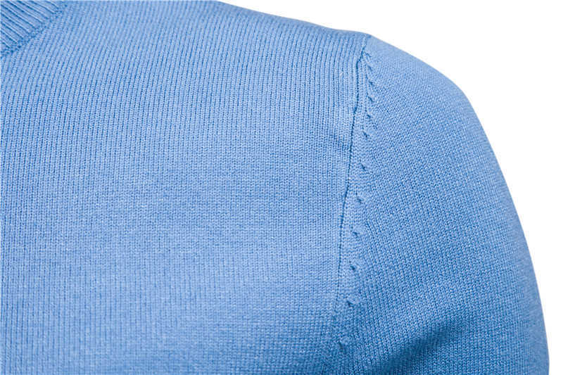 O-neck Pullover Men's Sweater Casual Solid Color Warm Sweater Men Winter Fashion Slim Mens Sweaters 11 Colors 211018