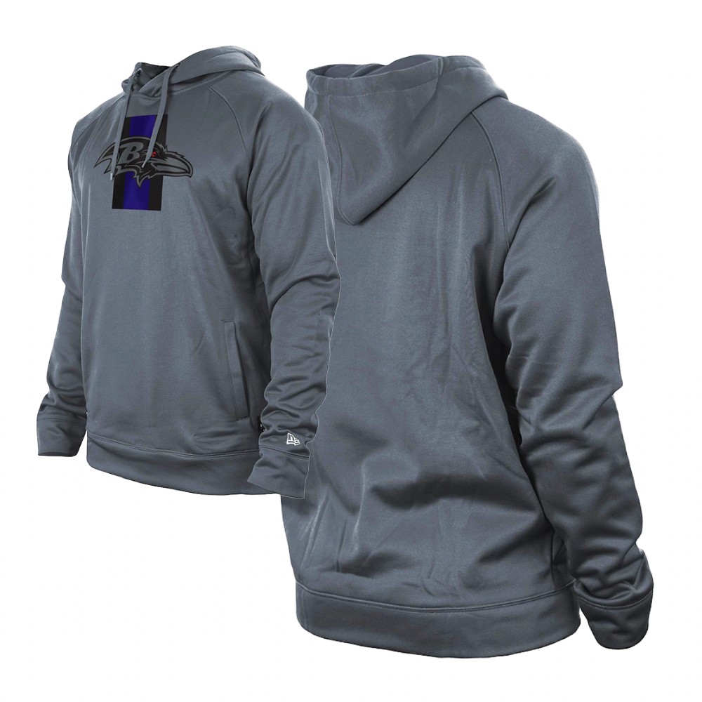 BaltimoreRavensMEN sweatshirts Training Camp Raglan Pullover Hoodie, Blue;black