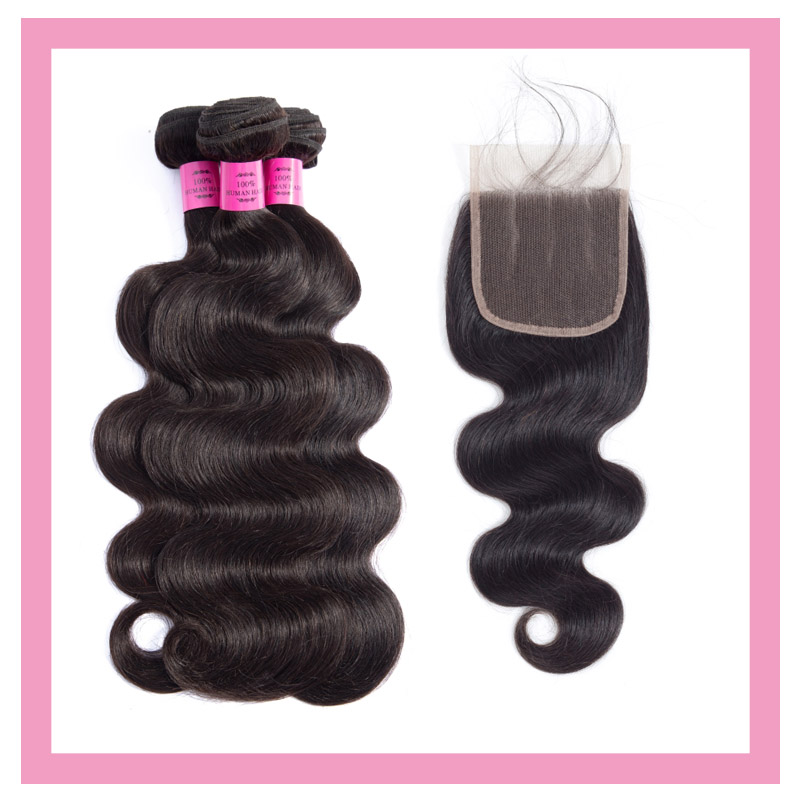 Brazilian Human Hair Extensions Body Wave 5*5 Lace Closure With Three Bundles Natural Color 10-28inch Virgin Hairs
Brazilian Human Hair Extensions Body Wave 5*5 Lace Closure With Three Bundles Natural Color 10-28inch Virgin Hairs