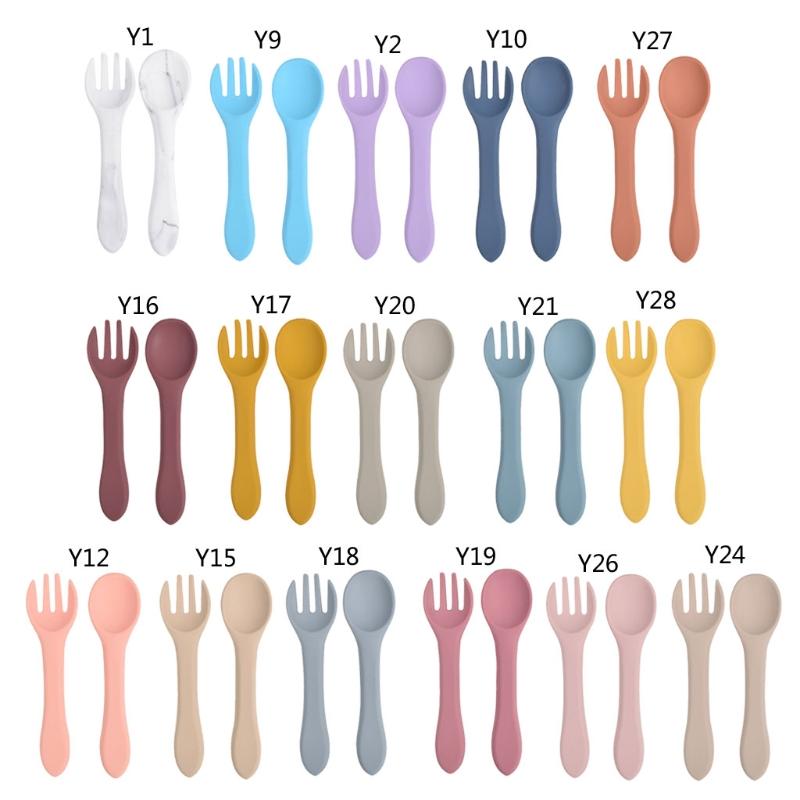 Cups, Dishes & Utensils 2PCS Baby Soft Silicone Fork Spoon Feeding Set Kid Toddlers Infant Accessories Tableware B03A
Cups, Dishes & Utensils 2PCS Baby Soft Silicone Fork Spoon Feeding Set Kid Toddlers Infant Accessories Tableware B03A
