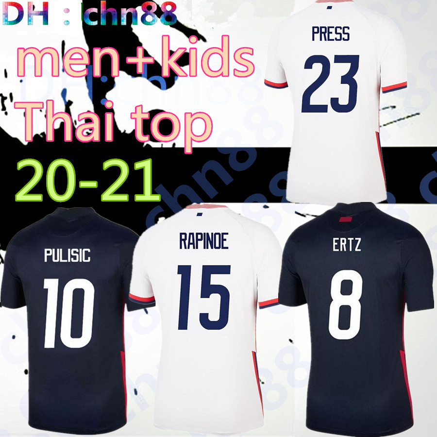 4 stars 2020 2021 PULISIC Soccer Jersey 20 21 DEMPSEY Morgan RAPINOE LLOYD ERTZ America man kids women Football shirts United States S-XXL, Away
4 stars 2020 2021 PULISIC Soccer Jersey 20 21 DEMPSEY Morgan RAPINOE LLOYD ERTZ America man kids women Football shirts United States S-XXL, Away
