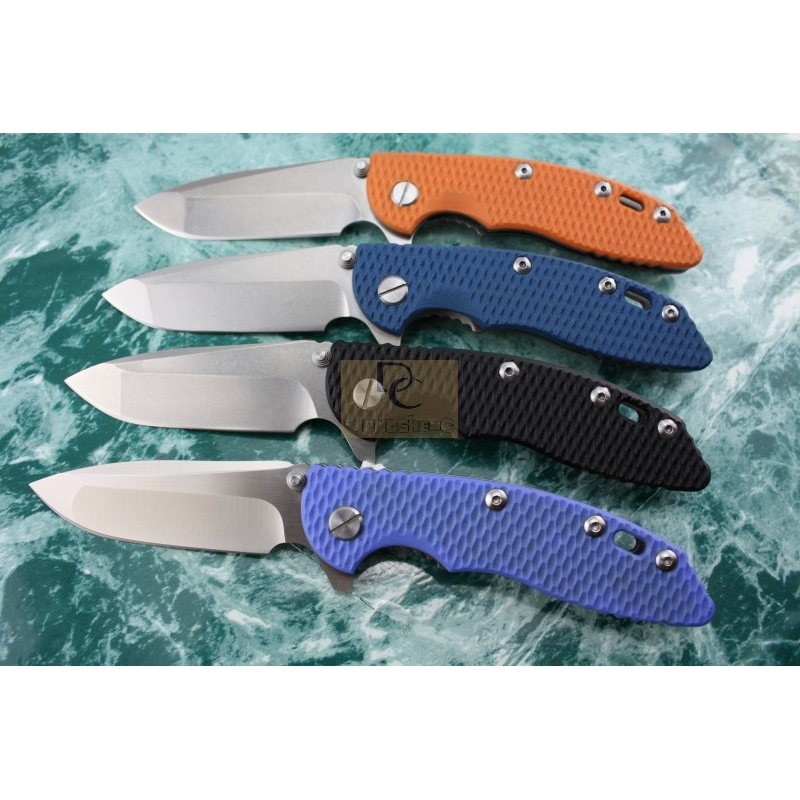 Wild Boar version Rick HINDERER CTS XM-18 Titanium + G10 Handle D2 high speed steel blade folding knife for Camping hunting EDC tool
Wild Boar version Rick HINDERER CTS XM-18 Titanium + G10 Handle D2 high speed steel blade folding knife for Camping hunting EDC tool