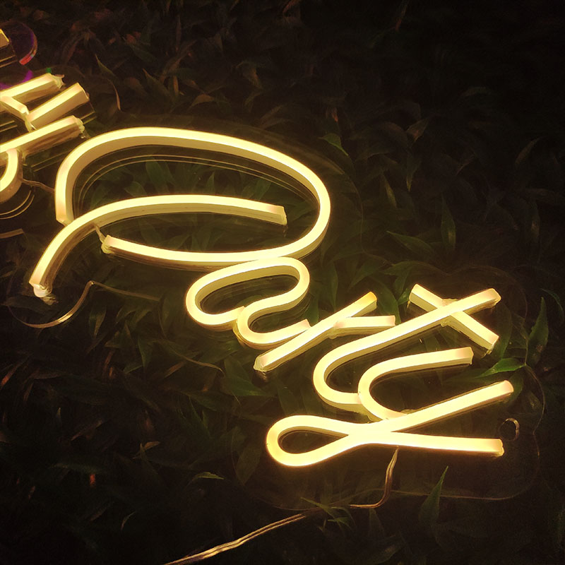 Let's Party Neon Sign Holiday Lighting girl Home Decoration Bar Public Places Handmade Neon Lights 12 V Super Bright