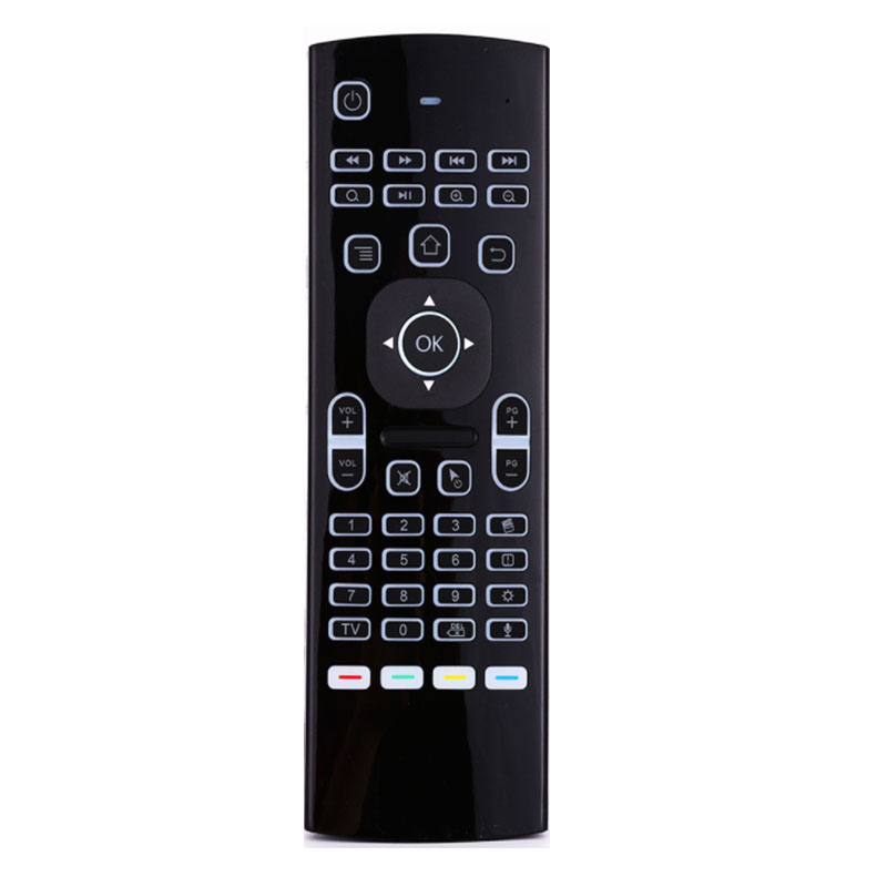 MX3 Voice Controller Air Fly Mouse 24GHz Wireless Smart Keyboard Remote With Black Light and Mic for Android TV Box