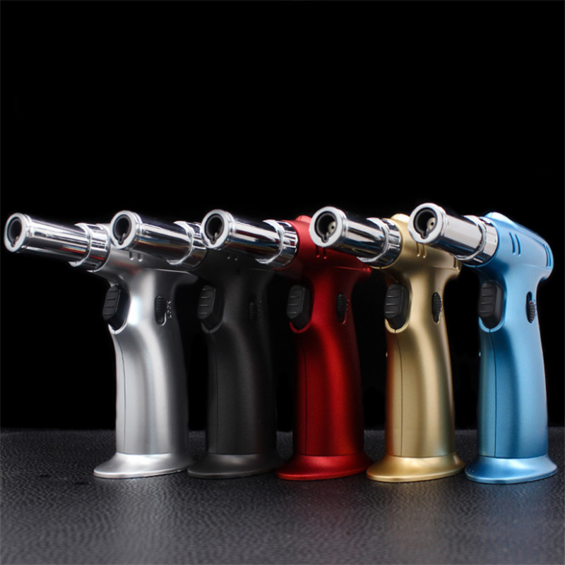 XXL 1300C Butane Scorch lighter jet flame torch cheap Giant Heavy Duty Refillable Micro Culinary Torch BBQ For Smoking dhl free W260202