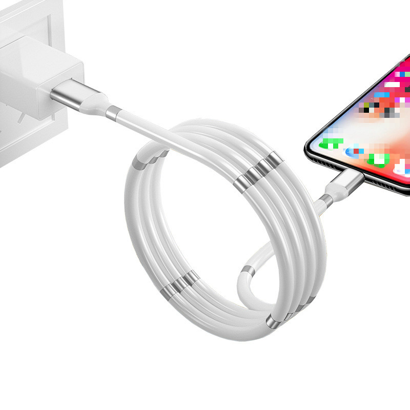 Magnetic Self Winding Cable Magic Rope Cable For iPhone Samsung Huawei Fast Charging PD QC Mobile Phone Cables Auto Storage Cord Wire
Magnetic Self Winding Cable Magic Rope Cable For iPhone Samsung Huawei Fast Charging PD QC Mobile Phone Cables Auto Storage Cord Wire
