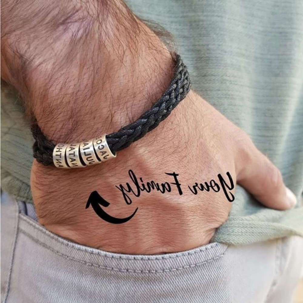 Hand catenary Beaded Gift Men's gift Leather Braided Stainless Steel Bead Bracelet, Black
Hand catenary Beaded Gift Men's gift Leather Braided Stainless Steel Bead Bracelet, Black