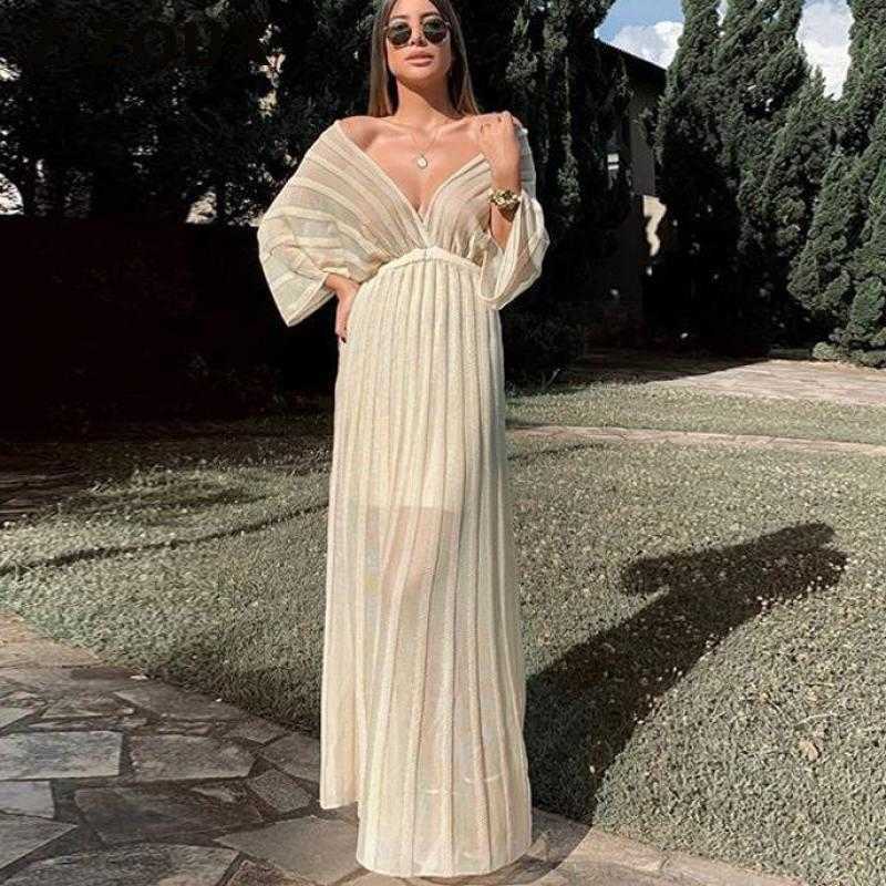 Women Dress Batwing Sleeve V-neck Sexy White es Plus Size Off Shoulder Summer Clothes 210524
Women Dress Batwing Sleeve V-neck Sexy White es Plus Size Off Shoulder Summer Clothes 210524